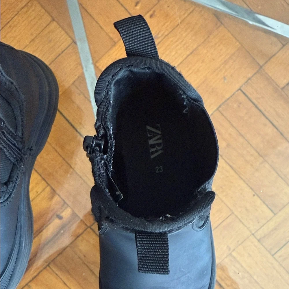 Zara Kids Black Ankle Boots